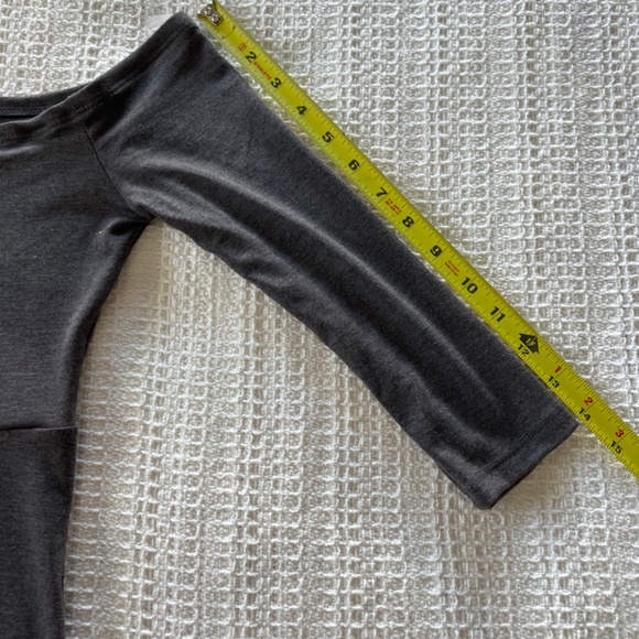 Love Cameron off the shoulders empire waist dark grey long dress size S - Picture 8 of 12